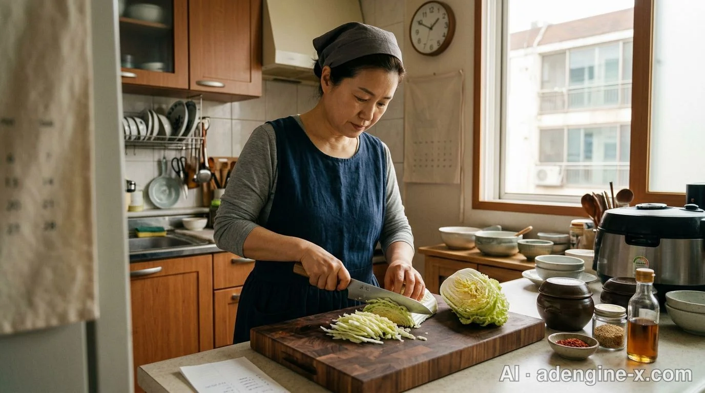 2단계: 알배기 배추 사선 썰기 사진 4