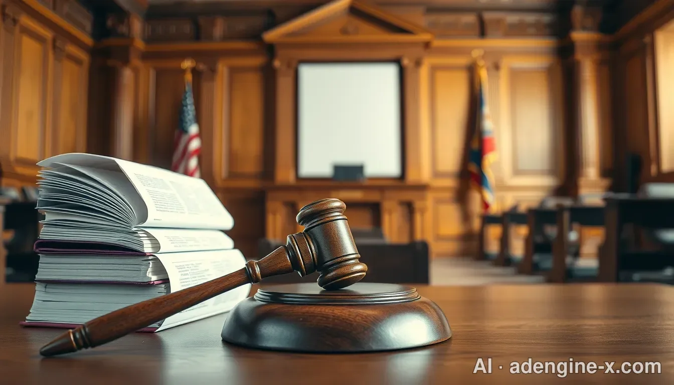 Defamation trial courtroom setting 사진 2