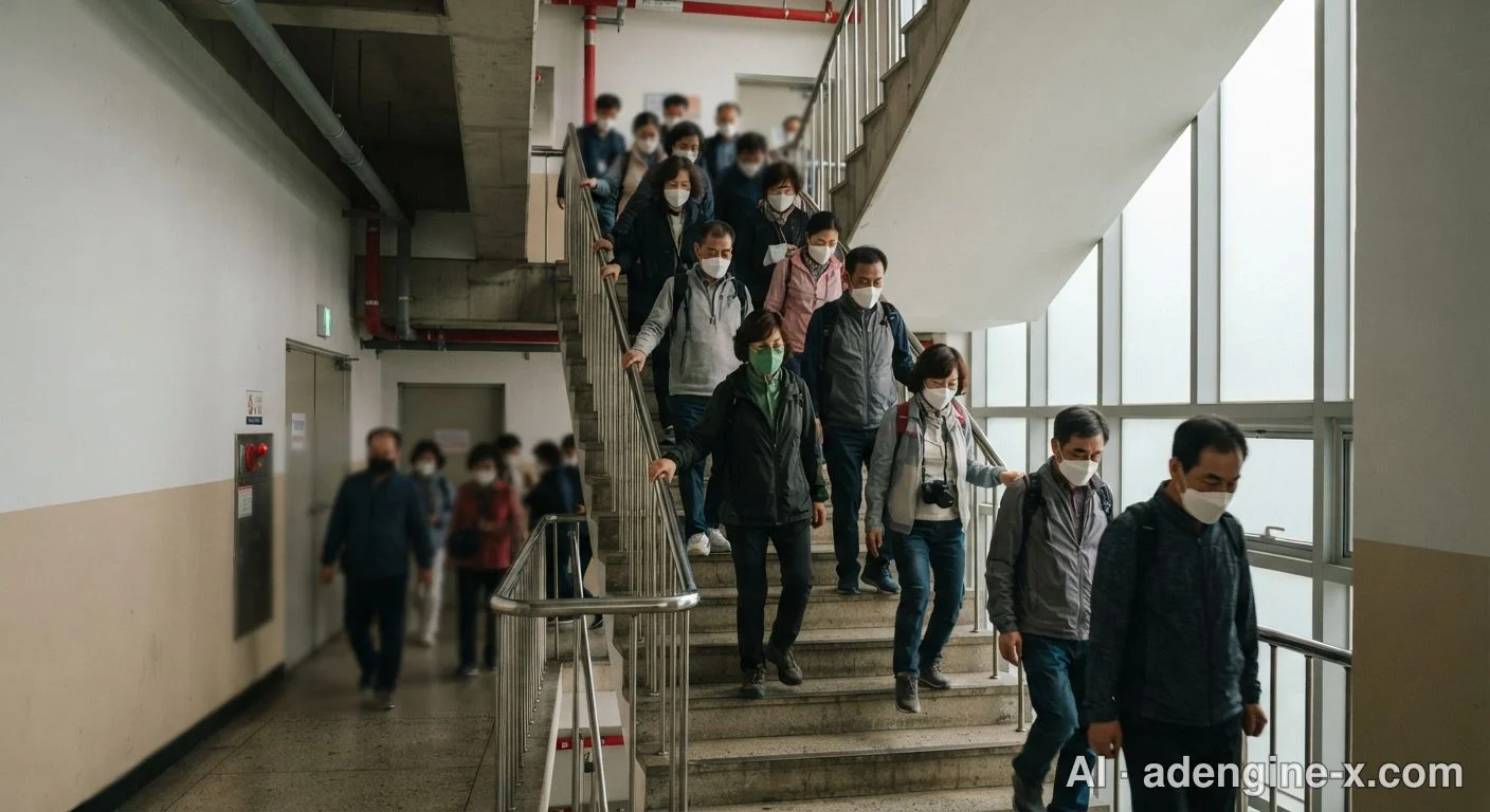 시민 실전 대피 훈련 사진 6