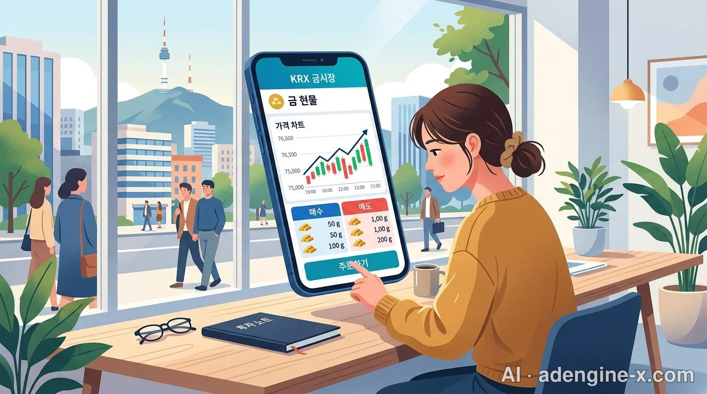 모바일 KRX 금시장 거래 화면 사진 5