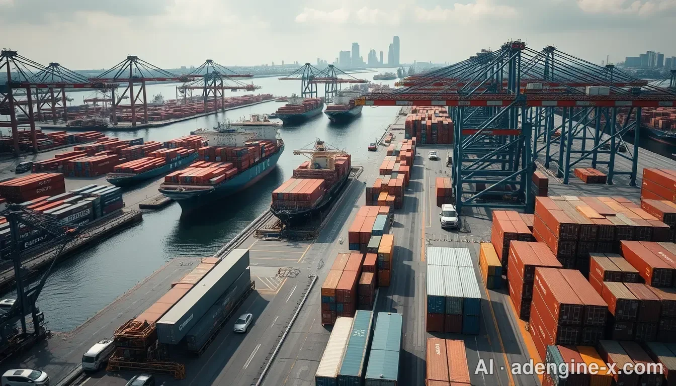 Port cargo container terminal 사진 5