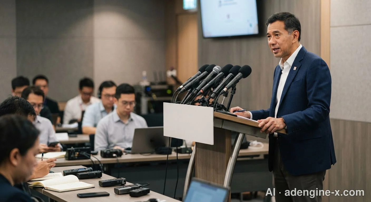 Official government briefing podium 사진 3