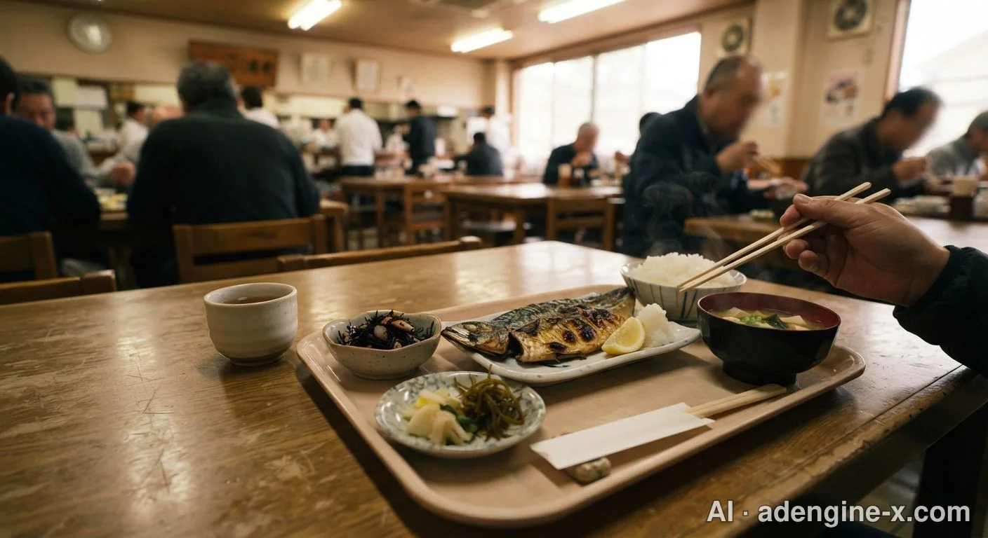 裁判所地下食堂の定食 사진 3
