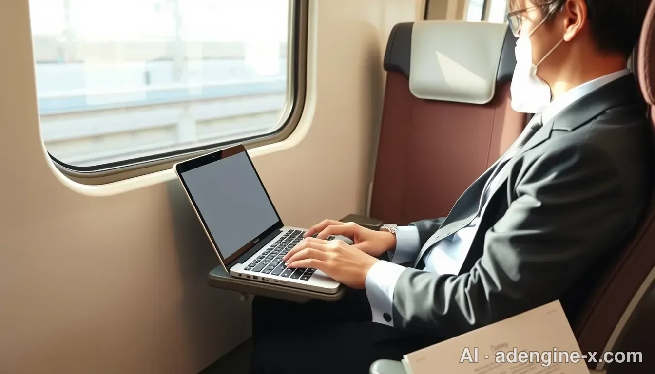 車内作業に適したS Work車両の利用風景 사진 3