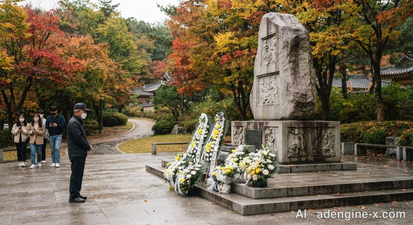 에티오피아 한국전 참전기념관 헌화 사진 3