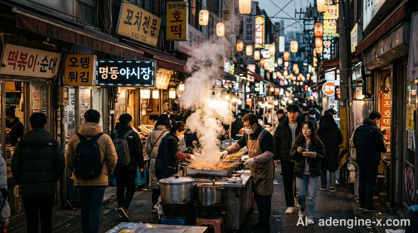 저조도 촬영 환경의 야간 골목 사진 2