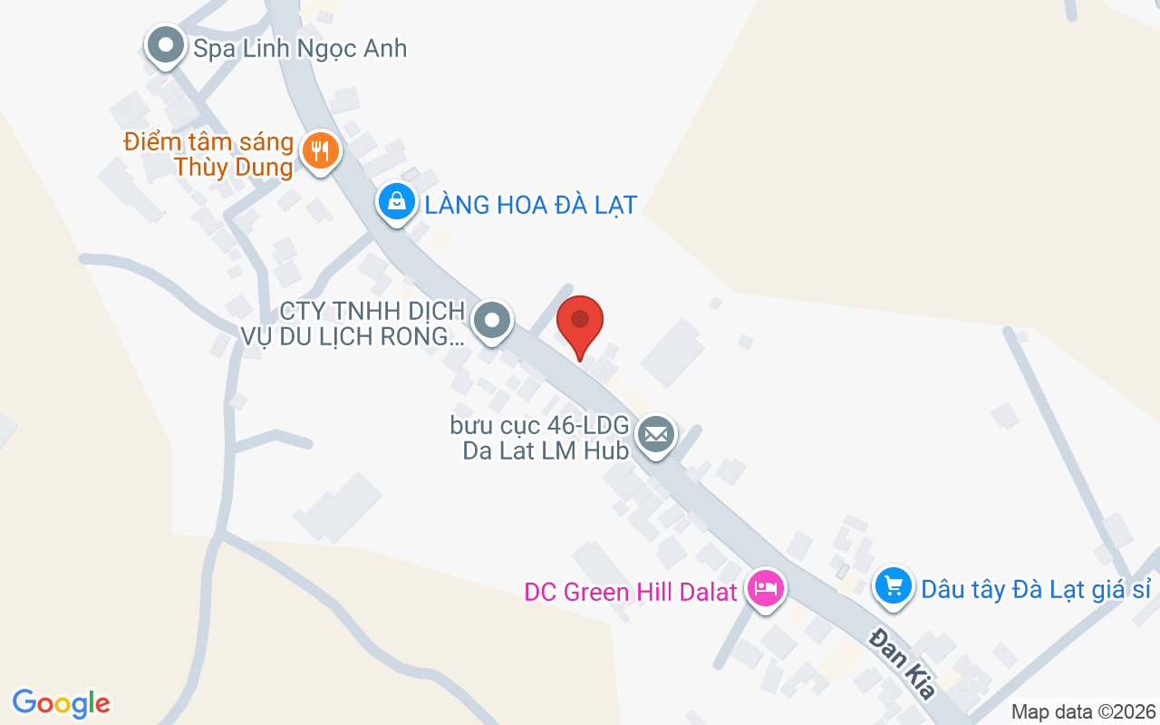 Đà Lạt Plateau 위치 지도