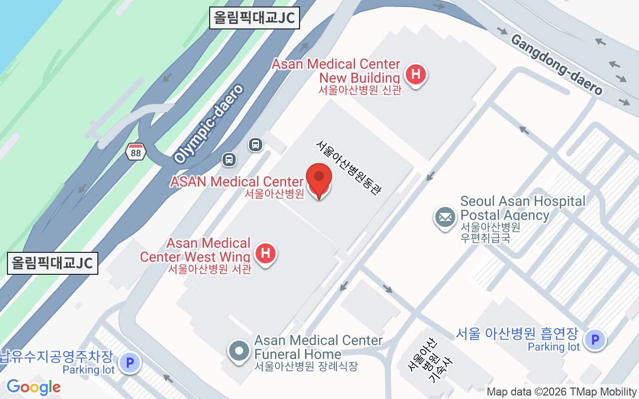 서울아산병원 위치 지도