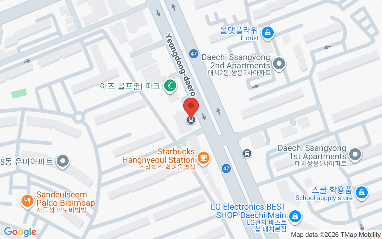 대치동은마아파트 위치 지도