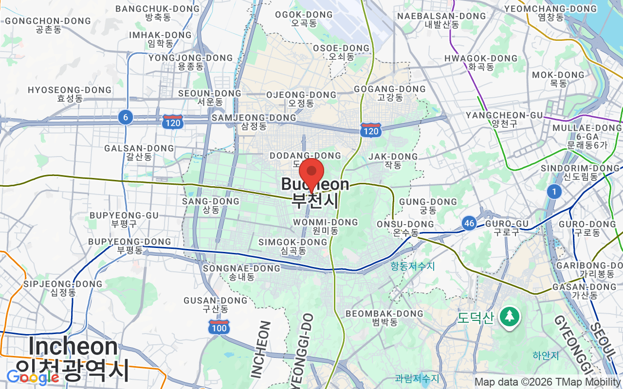 부천시 위치 지도