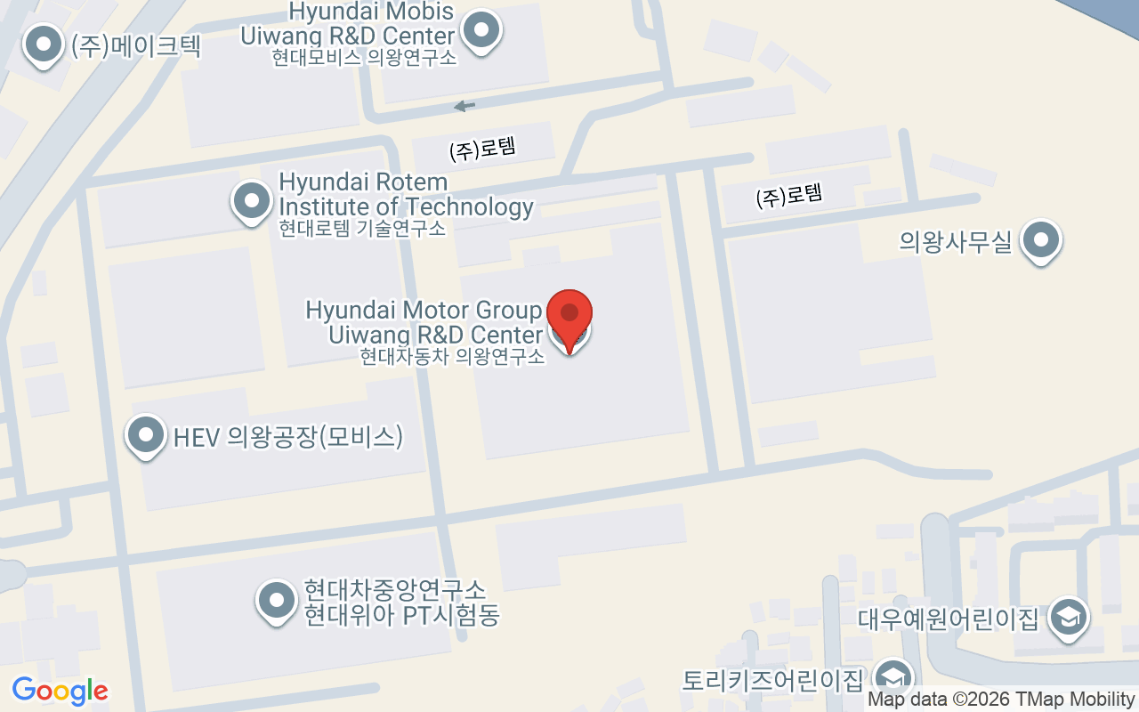현대자동차 의왕연구소 위치 지도