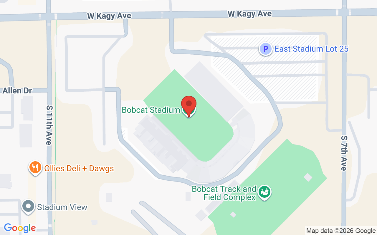 Bobcat Stadium 위치 지도