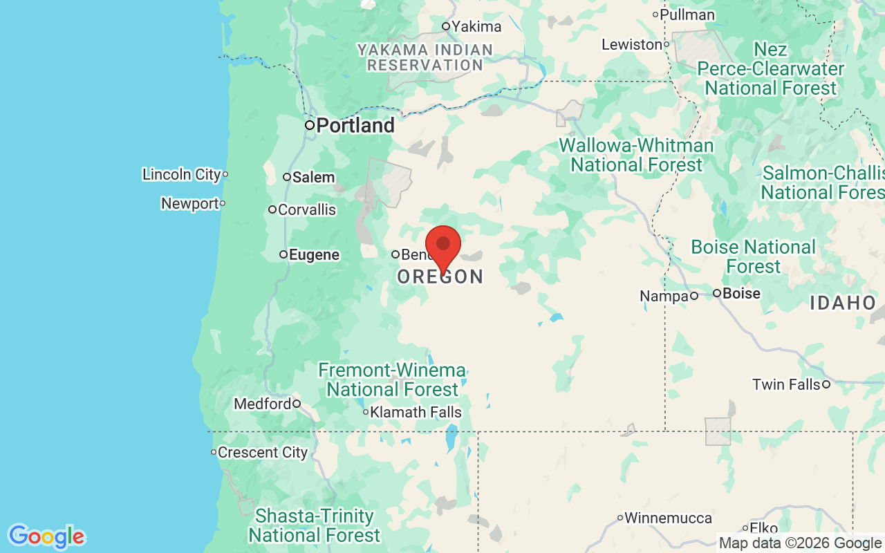 Oregon 위치 지도