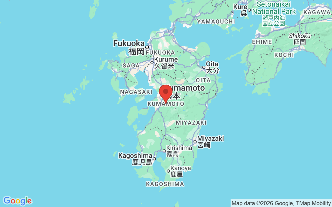 九州 위치 지도