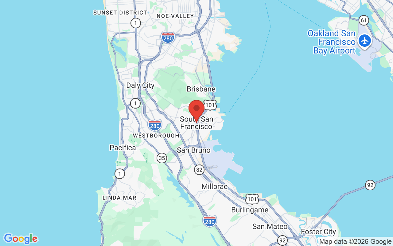 South San Francisco 위치 지도