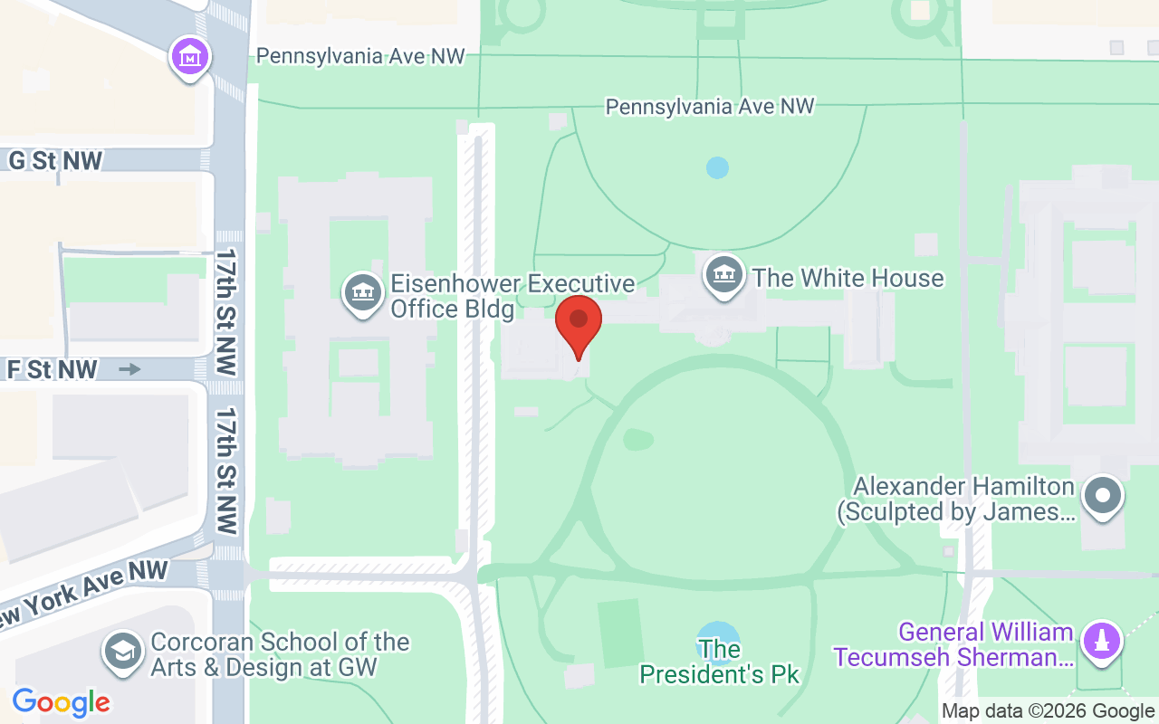 The Oval Office 위치 지도