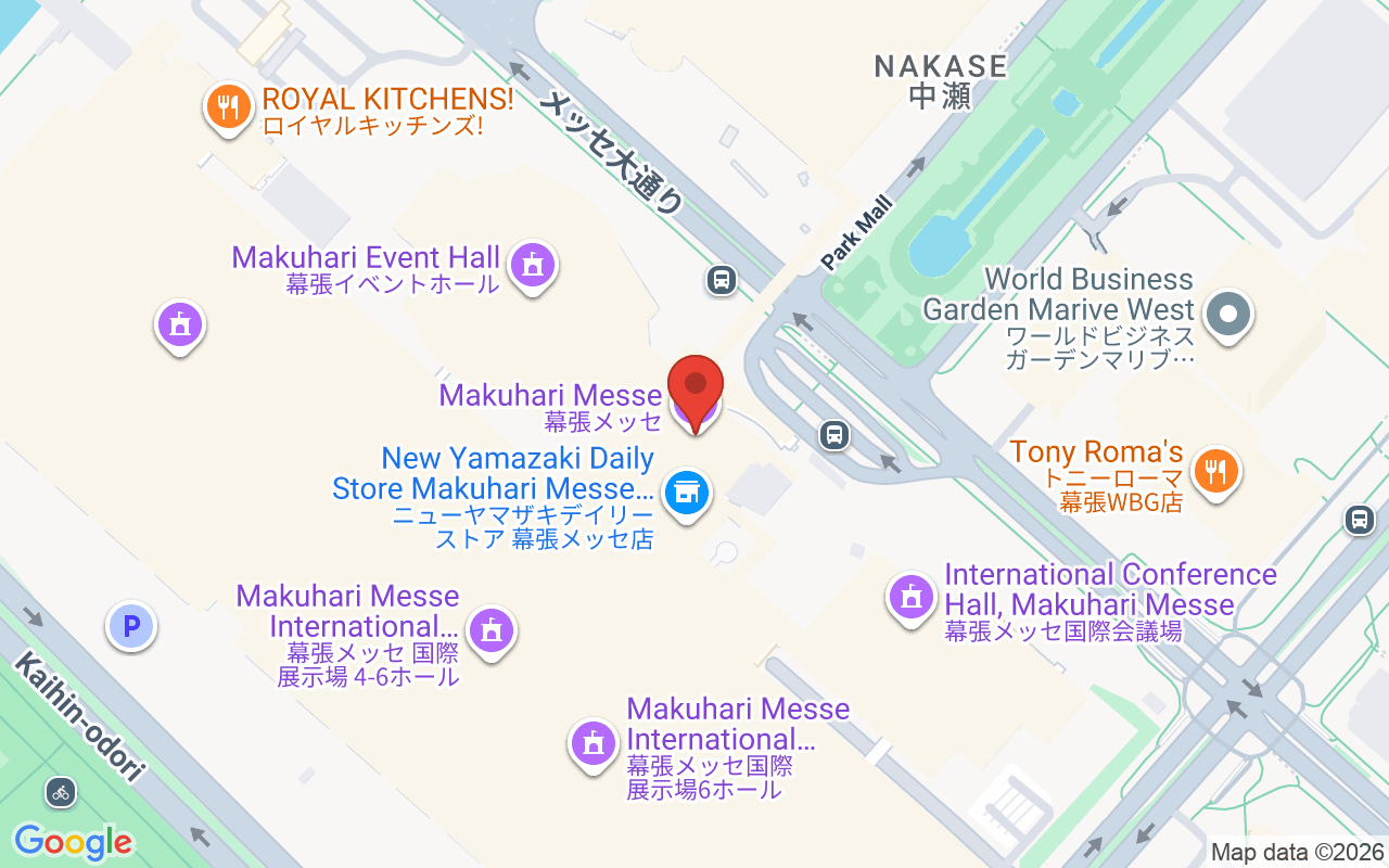 幕張メッセ 위치 지도