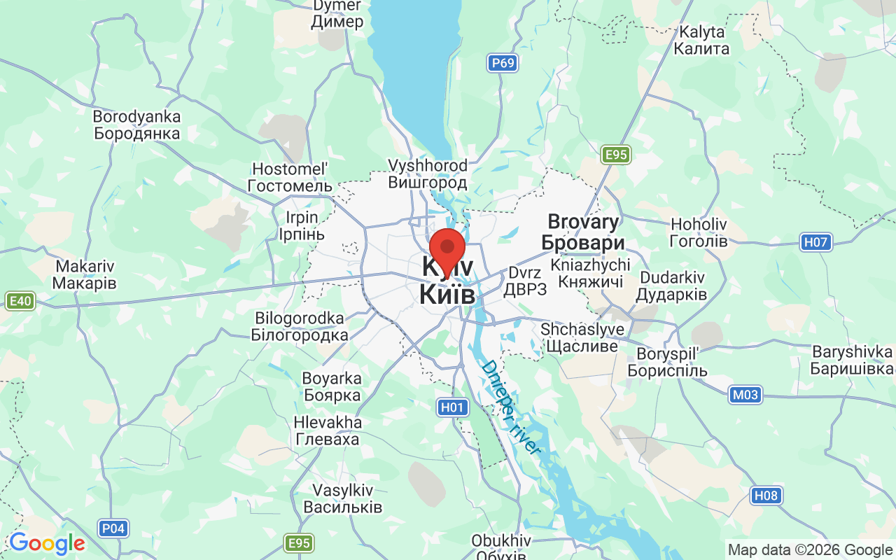 Kyiv 위치 지도