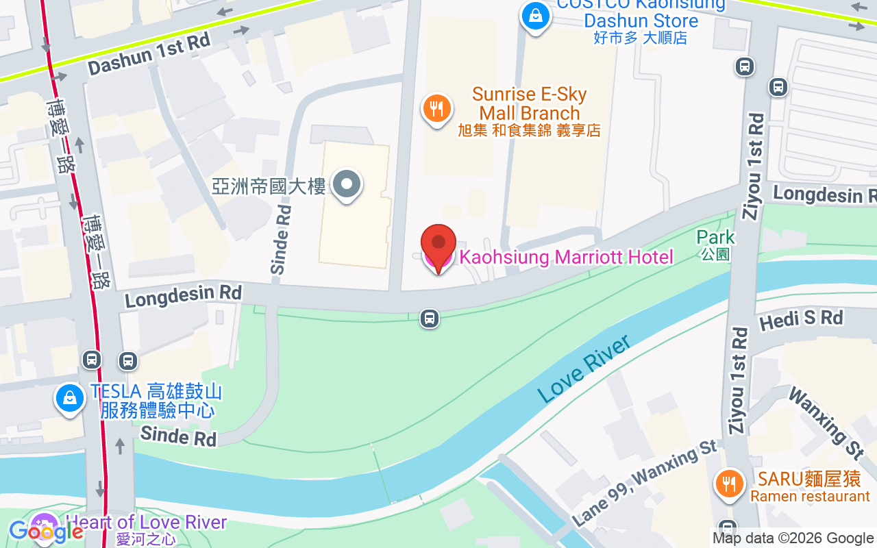 Kaohsiung Marriott Hotel 위치 지도