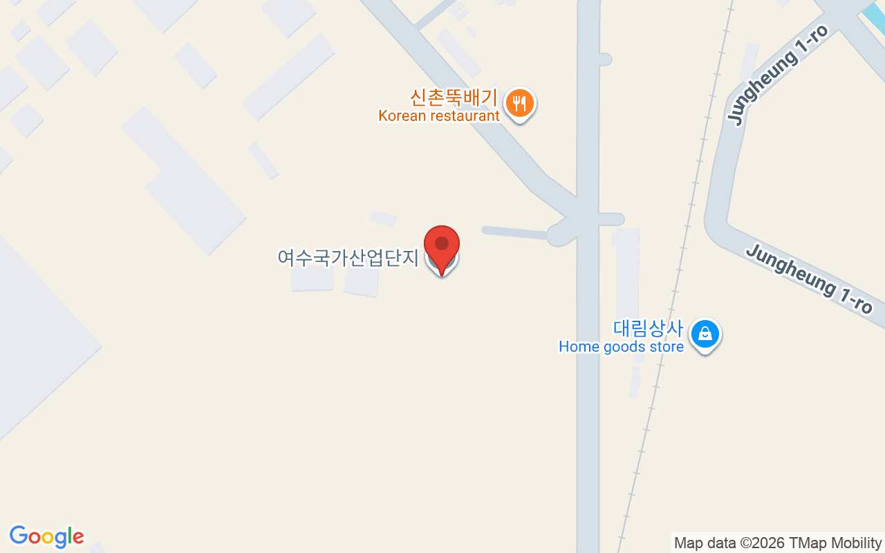 여수국가산업단지 위치 지도