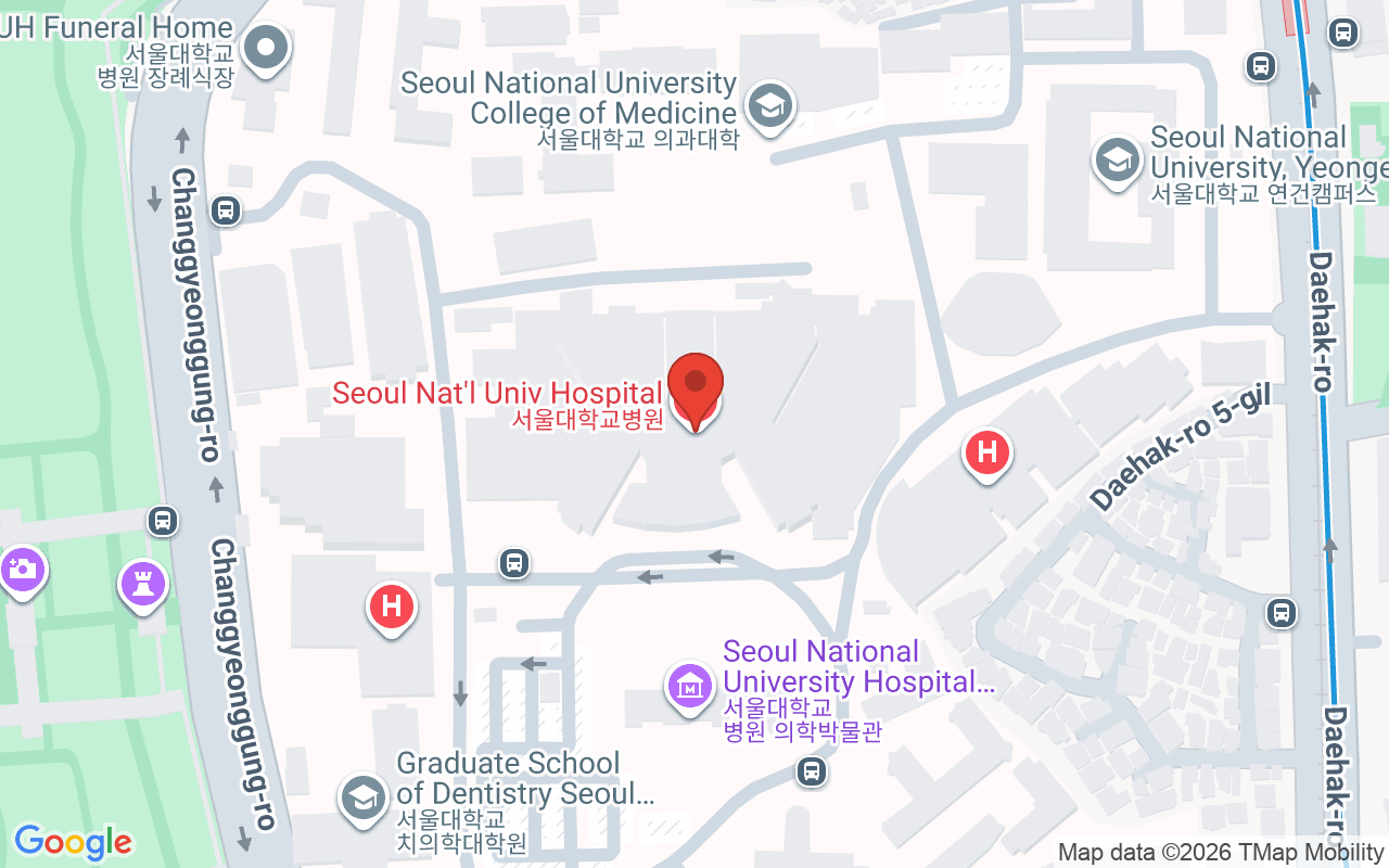 서울대학교병원 위치 지도