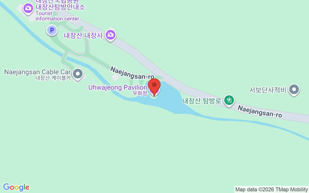 우화정 위치 지도