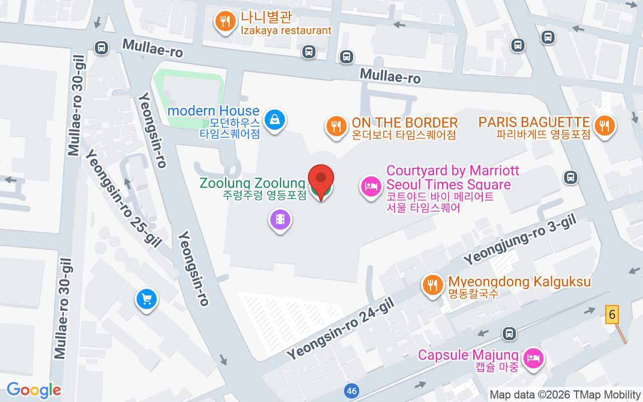 영등포 타임스퀘어 위치 지도