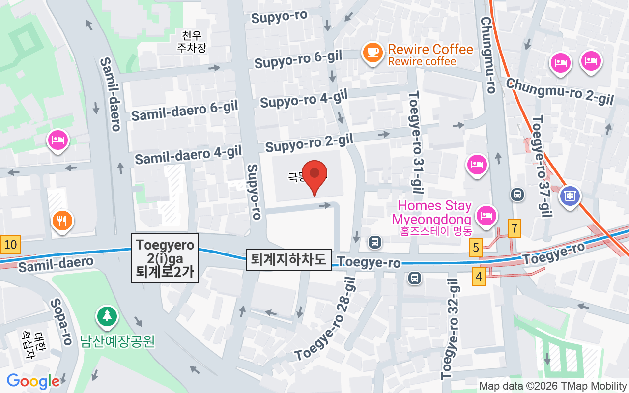 남산스퀘어 위치 지도