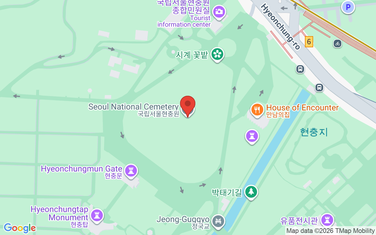 국립서울현충원 위치 지도