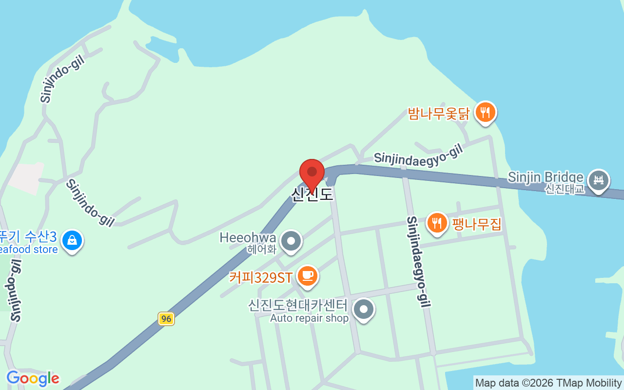 신진도 지역이 표시된 지도 사진 7