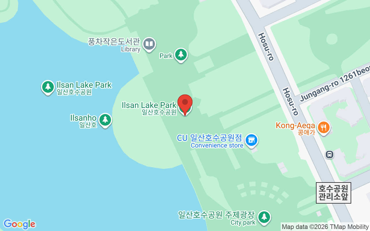 일산호수공원 위치 지도