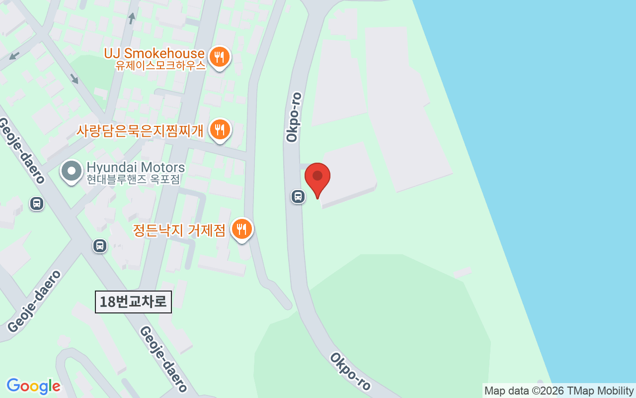 한화오션 오션플라자 위치 지도