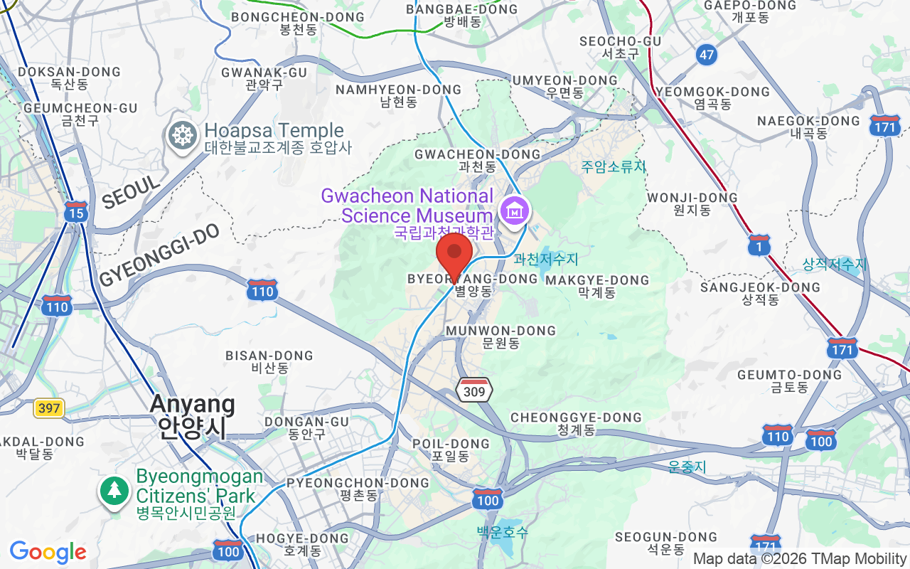 과천시 위치 지도