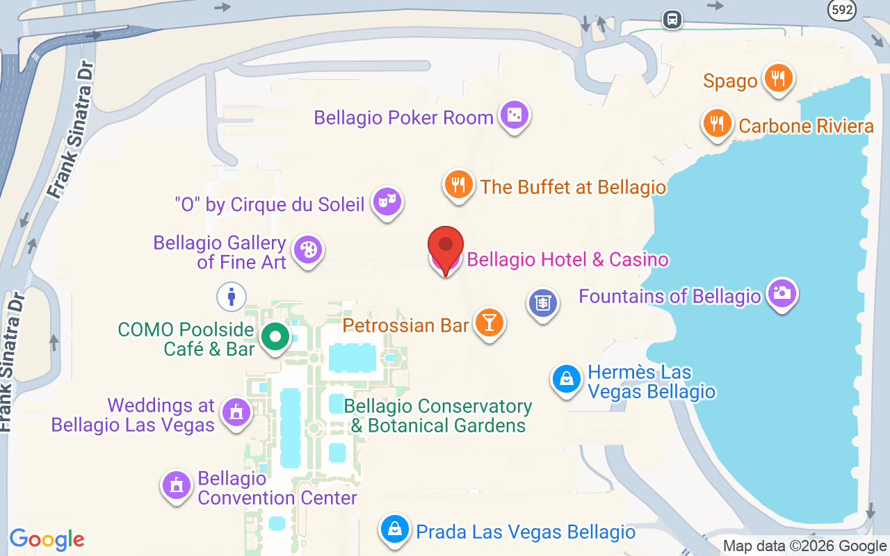 Bellagio Hotel & Casino 위치 지도
