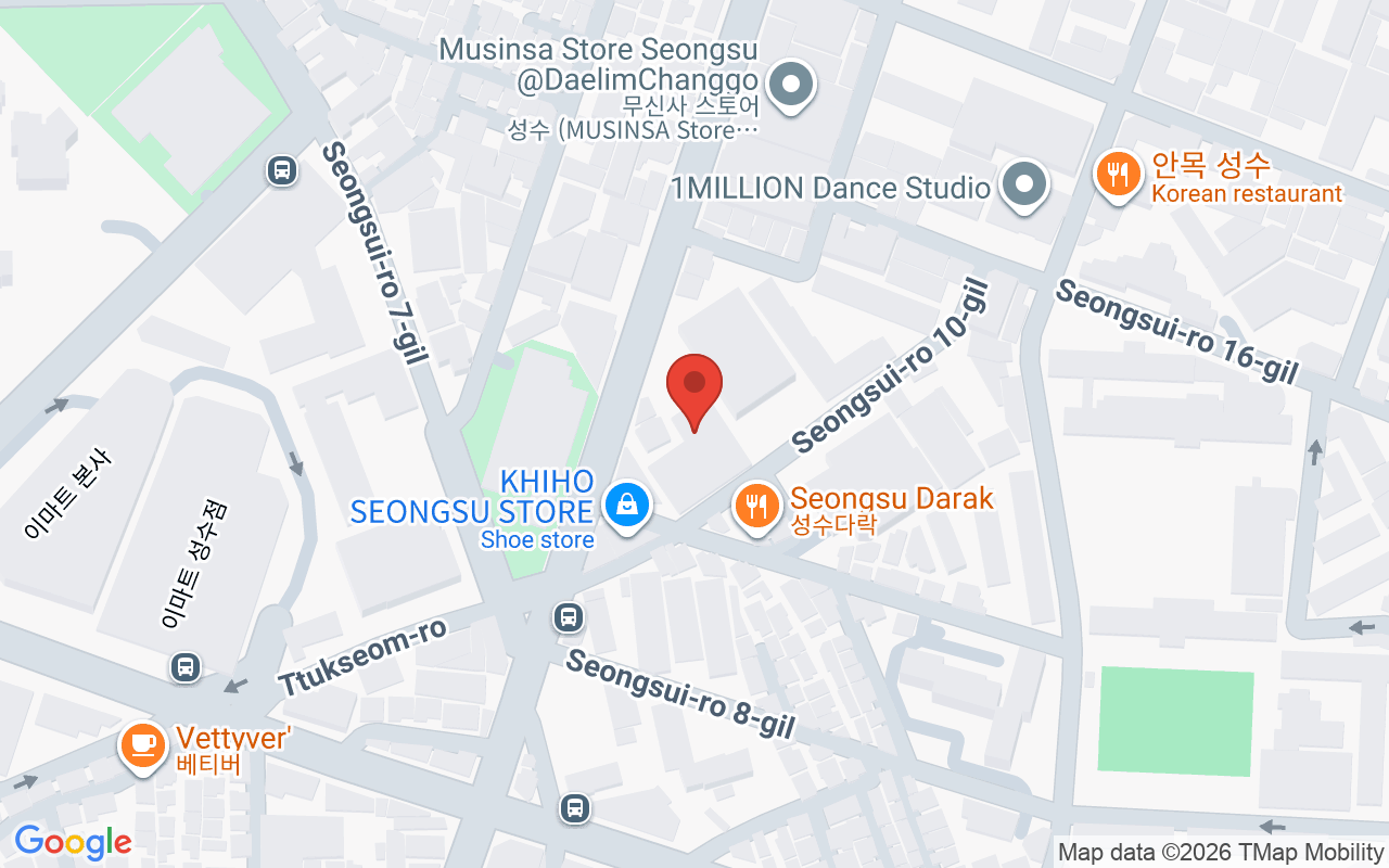 무신사 메가스토어 성수 (MUSINSA MEGASTORE Seongsu) 위치 지도
