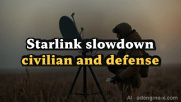 Starlink slowdown civilian and defense impacts compared