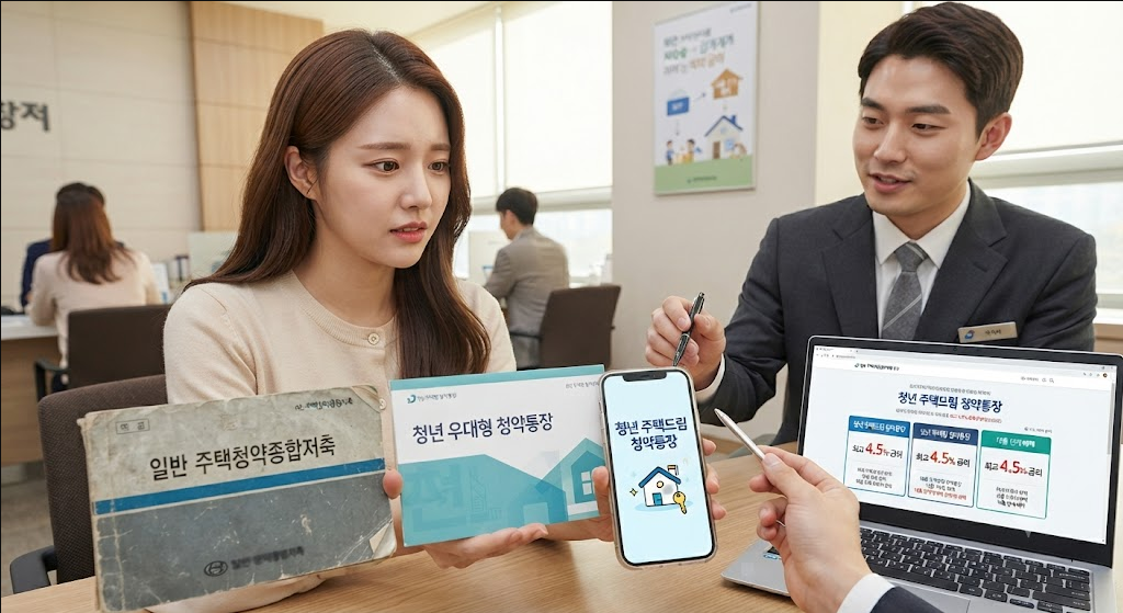 기존 통장에서 주택드림 통장으로의 전산 전환 사진 3
