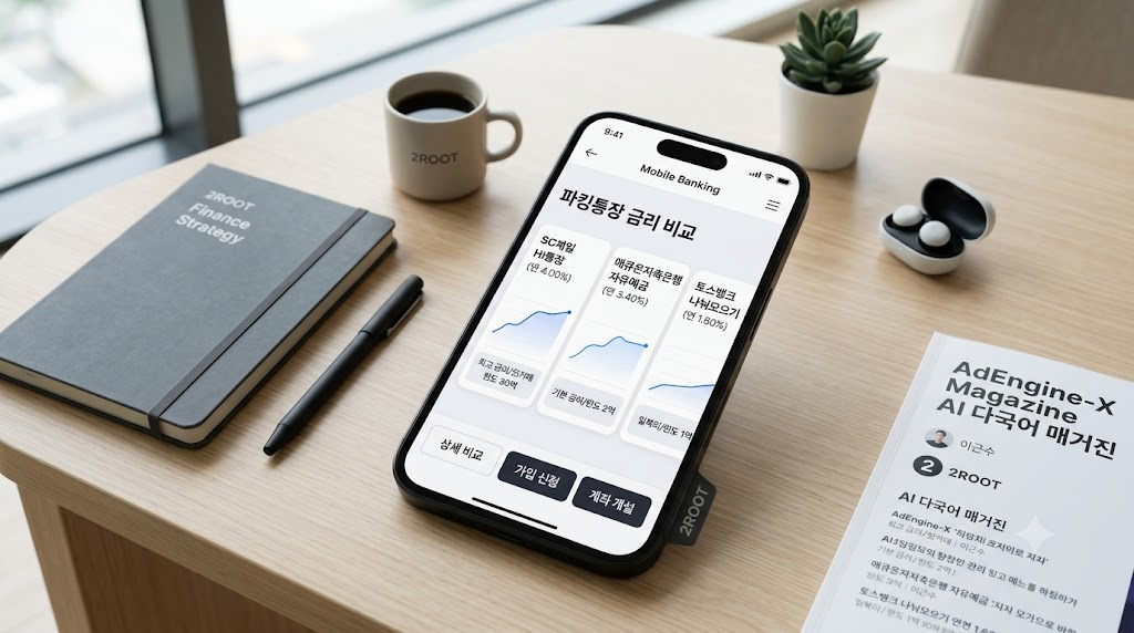 파킹통장 금리 비교 모바일 뱅킹