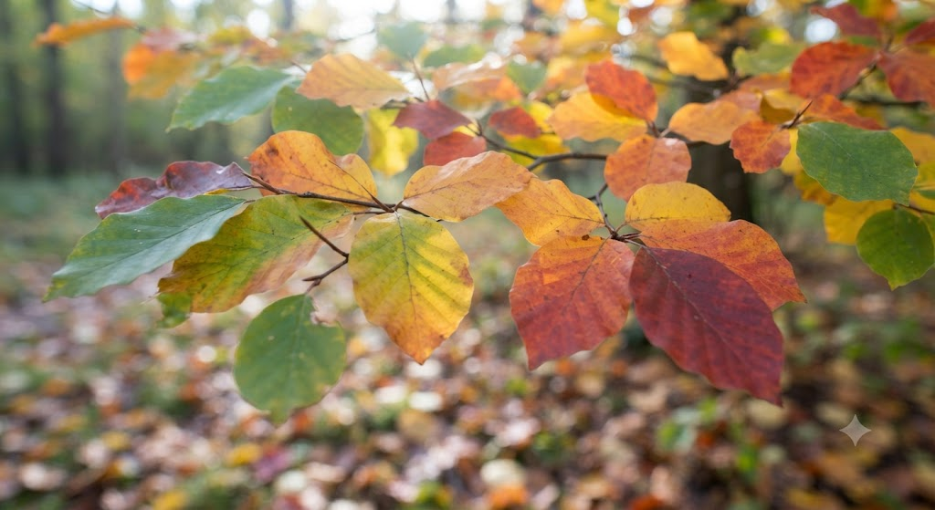 기온 변화로 물드는 단풍잎 사진 2
