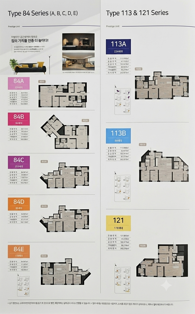 아파트 타입별 평면도 안내판 사진 9